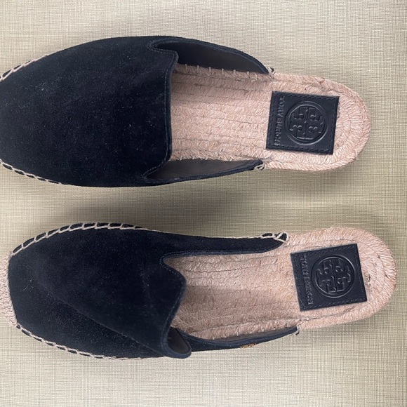 Tory Burch Max espadrille slide Nat Suede NWOB 7.5M - Picture 7 of 8
